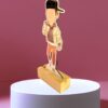 BOY IN JACKET CARICATURE TABLE TOP