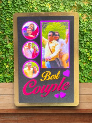 PERSONALIZED BEST COUPLE LED FRAME