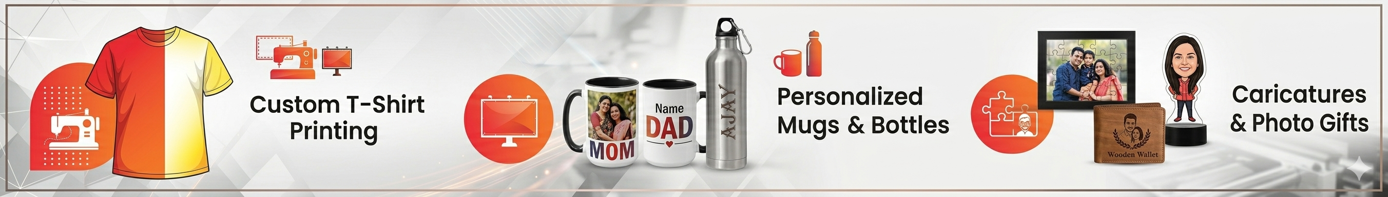 Custom T-Shirt Printing, Personalized Mugs, and Photo Gifts by Funky Prints Bareilly